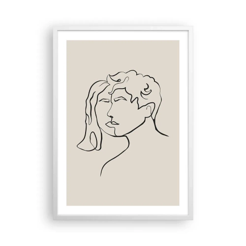 Affiche dans un cadre blanc - Poster - Et l'unité est apparue - 50x70 cm