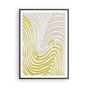 Affiche dans un cadre noir - Poster - Une composition au léger virage - 70x100 cm