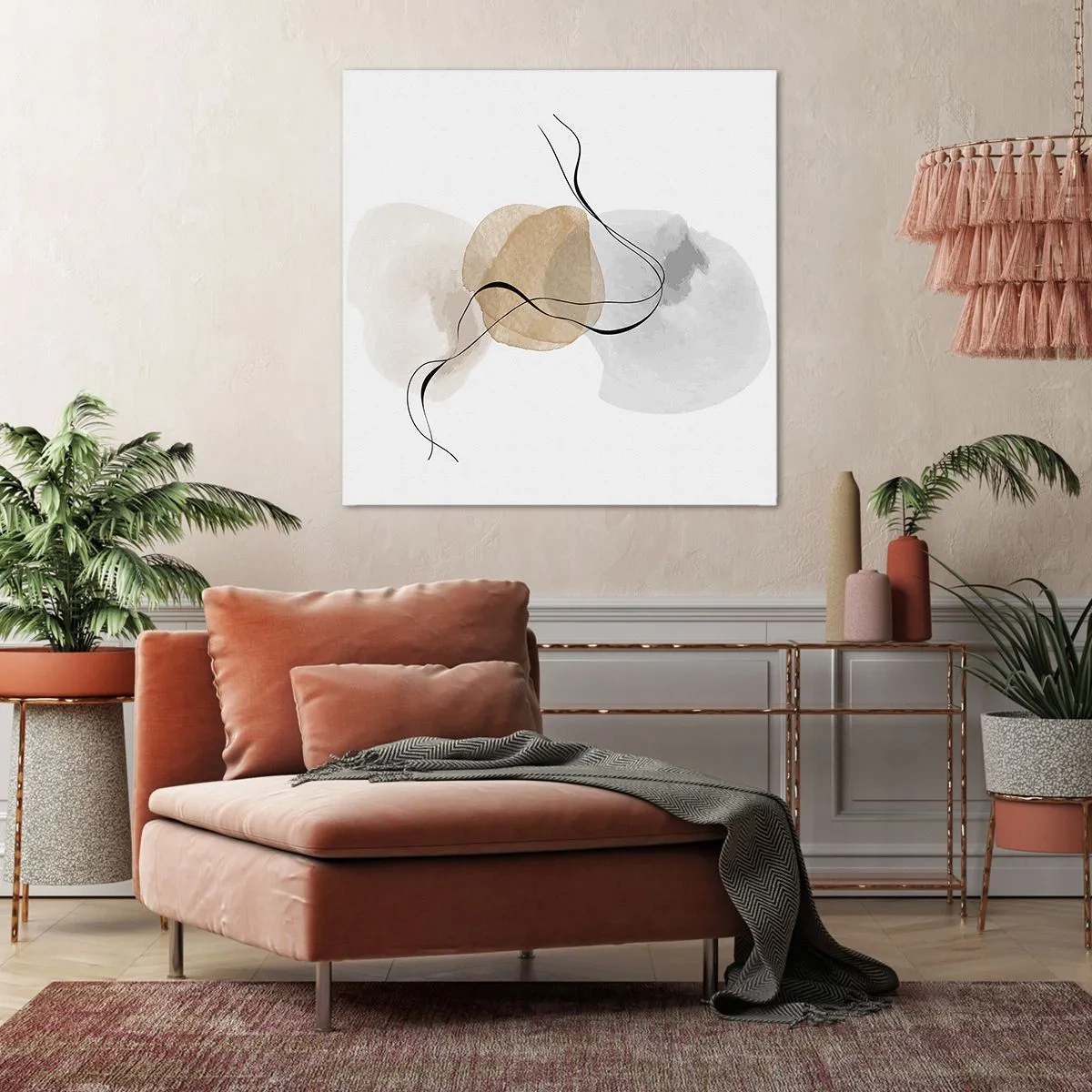 Impression sur toile - Image sur toile - Perles d'air - 30x30 cm