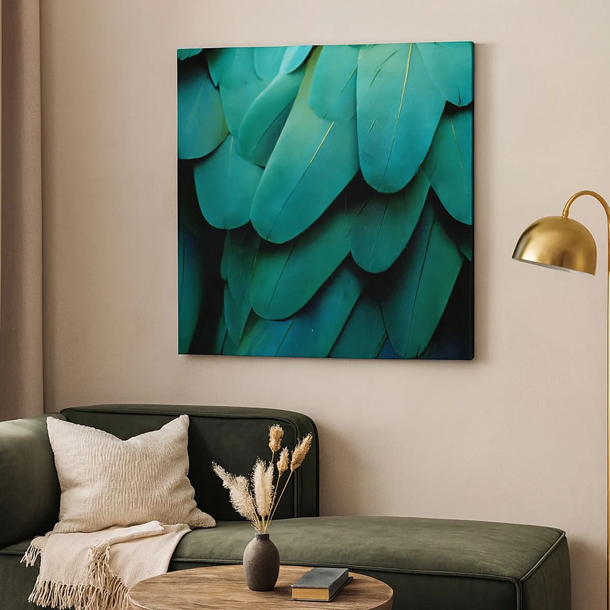 Impression sur toile - Image sur toile - Perfection de la nature du perroquet - 30x30 cm