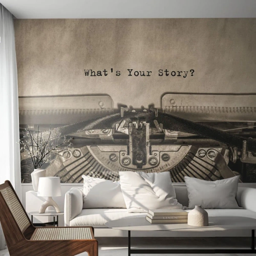 Papier Peint Autocollant Deluxe Sticker - Réponds-moi - Machine à mousser, Ancien, Rétro - 400x280 cm