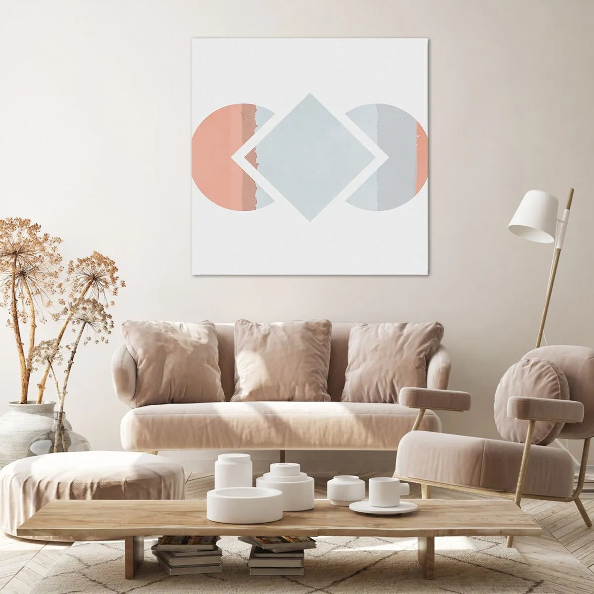 Impression sur toile - Image sur toile - La situation est clair - 60x60 cm