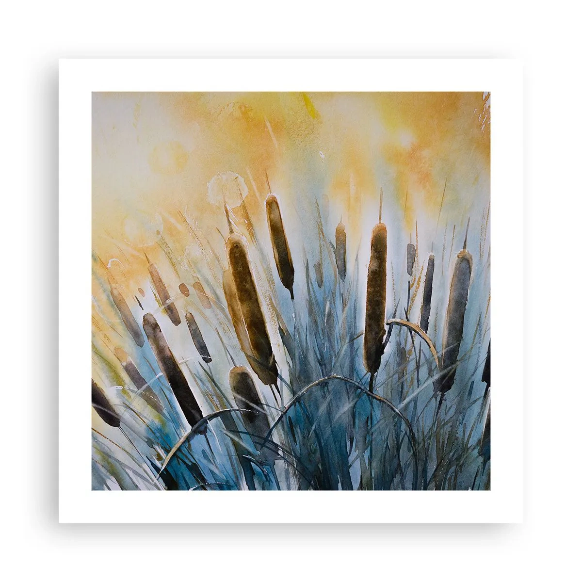 Affiche - Poster - Fraicheur de l'eau, chaleur du soleil - 50x50 cm