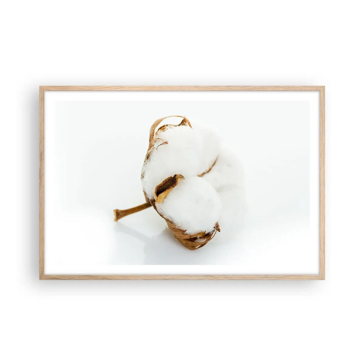 Affiche dans un chêne clair - Poster - Doux par nature - 91x61 cm