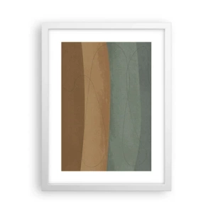 Affiche dans un cadre blanc - Poster - Composition horizontale - 30x40 cm