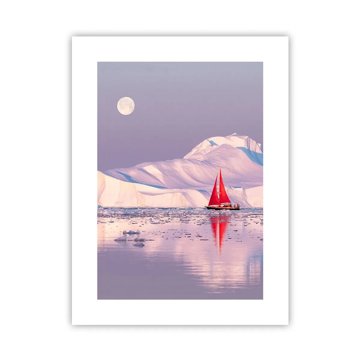 Affiche - Poster - La chaleur de la voile, le froid de la glace - 30x40 cm