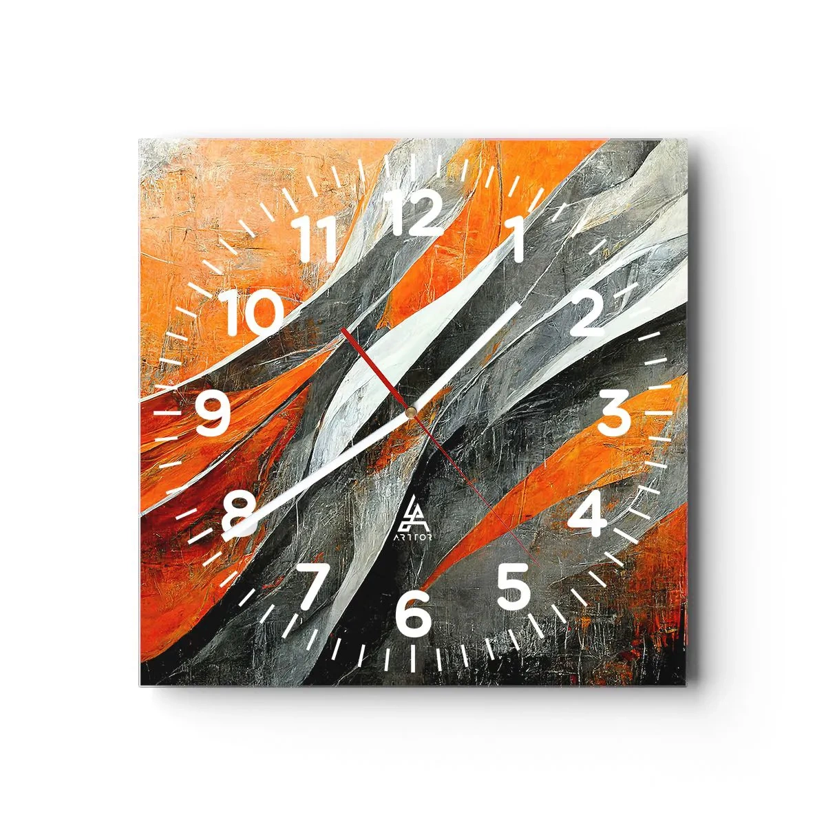 Horloge murale - Pendule murale - Chaleur et froid - 40x40 cm