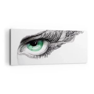 Impression sur toile - Image sur toile - Belle et prête à l'attaque - 100x40 cm