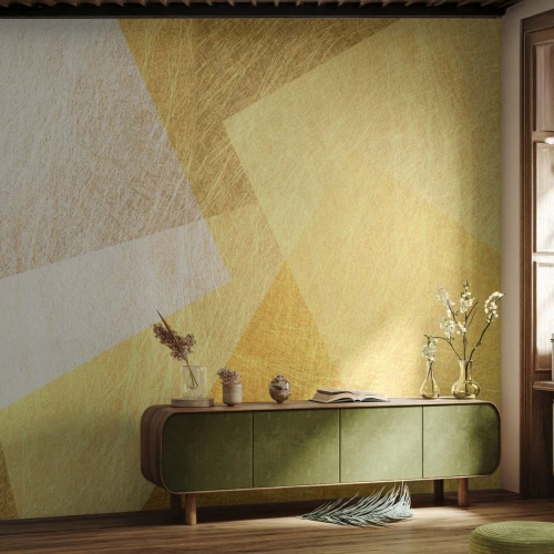 Papier peint sur mesure Premium Sand - Météo géométrique - Brillant, Texture, Géométrique
