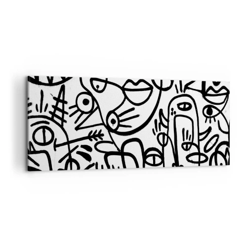 Impression sur toile - Image sur toile - Visages et mirages - 100x40 cm