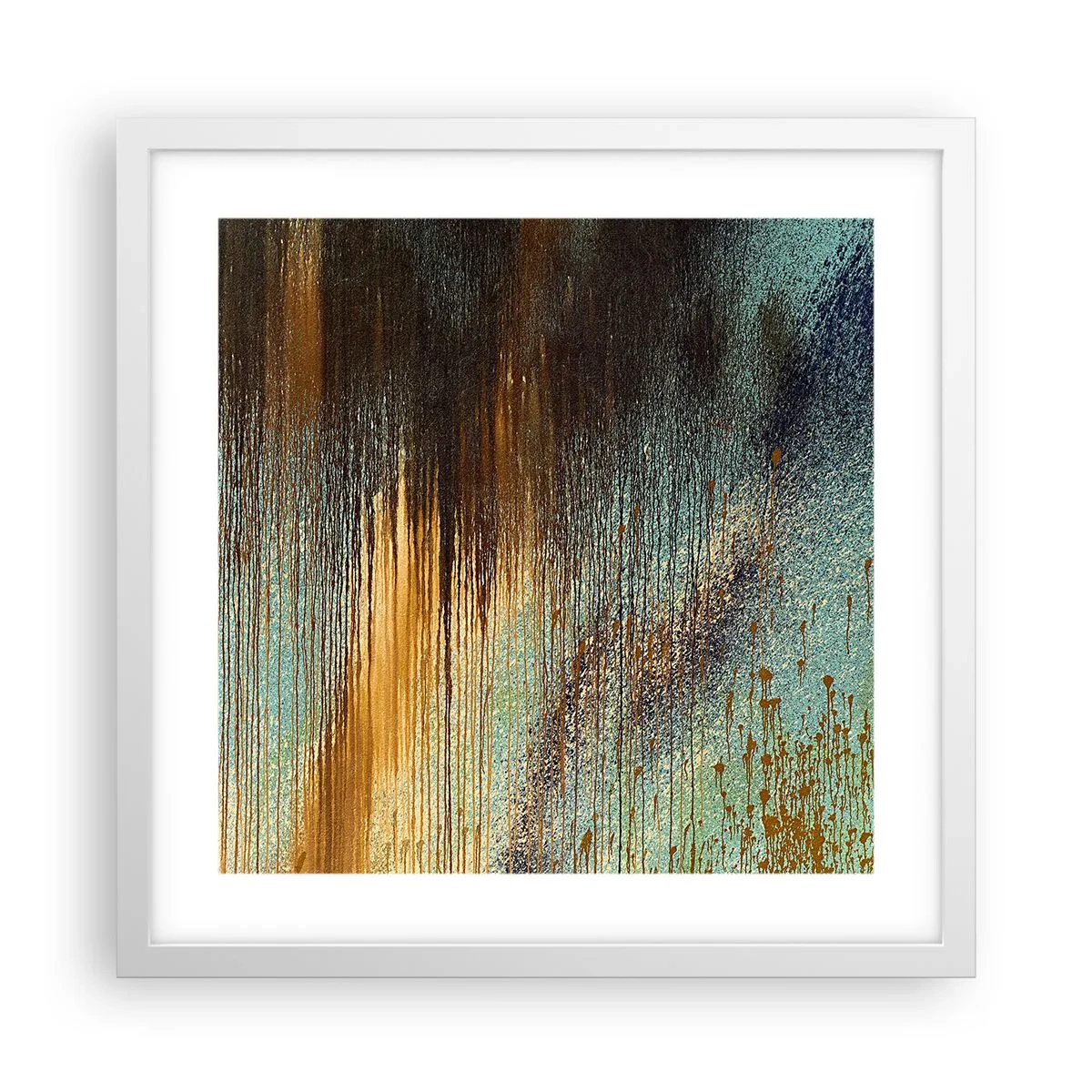 Affiche dans un cadre blanc - Poster - Une composition de couleirs non fortuite - 40x40 cm