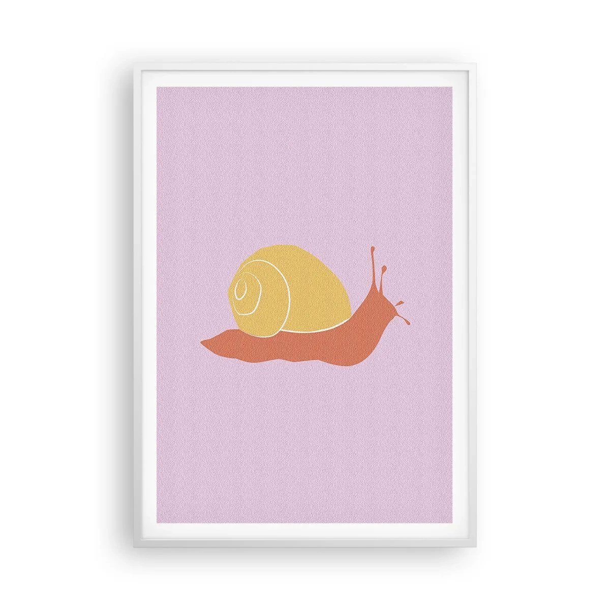 Affiche dans un cadre blanc - Poster - Il n'y a pas d'urgence - 70x100 cm