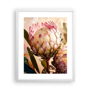 Affiche dans un cadre blanc - Poster - Tendrement embrassé - 40x50 cm