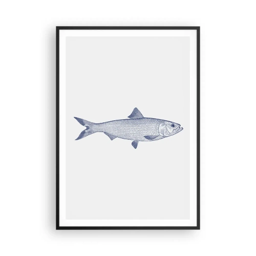 Affiche dans un cadre noir - Poster - Salutations des mers du nord - 70x100 cm