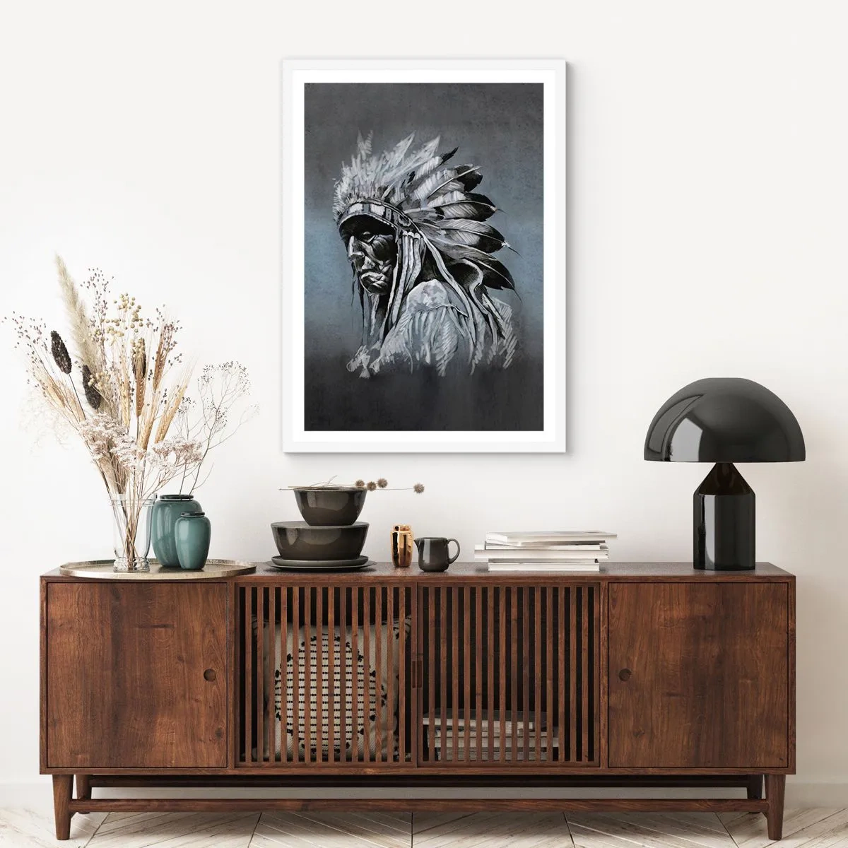 Affiche dans un cadre blanc - Poster - Retour aux sources - 50x70 cm