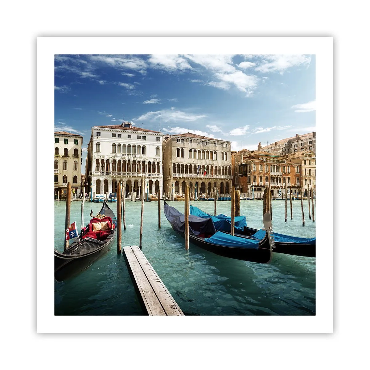 Affiche - Poster - Palace bleu ciel - 60x60 cm