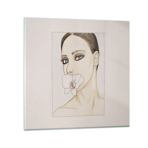 Impression sur verre - Image sur verre - Symbole de l'élégance et de la beauté - 30x30 cm