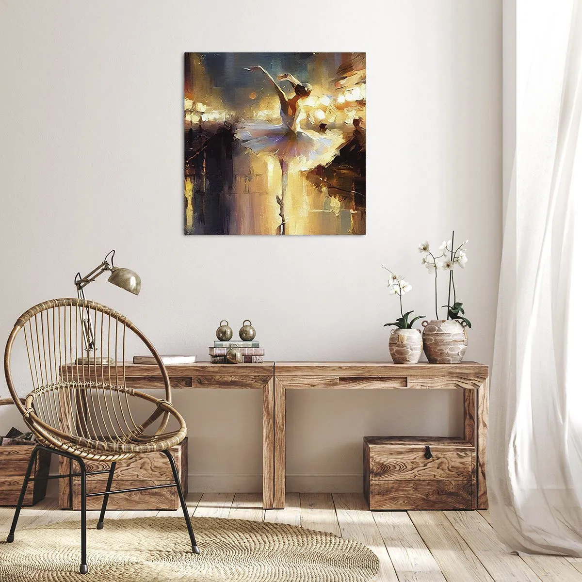 Impression sur toile - Image sur toile - Miracle dans la rue - 30x30 cm