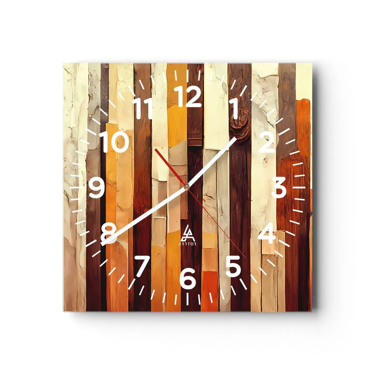 Horloge murale - Pendule murale - Hymne des arbres forestiers - 30x30 cm