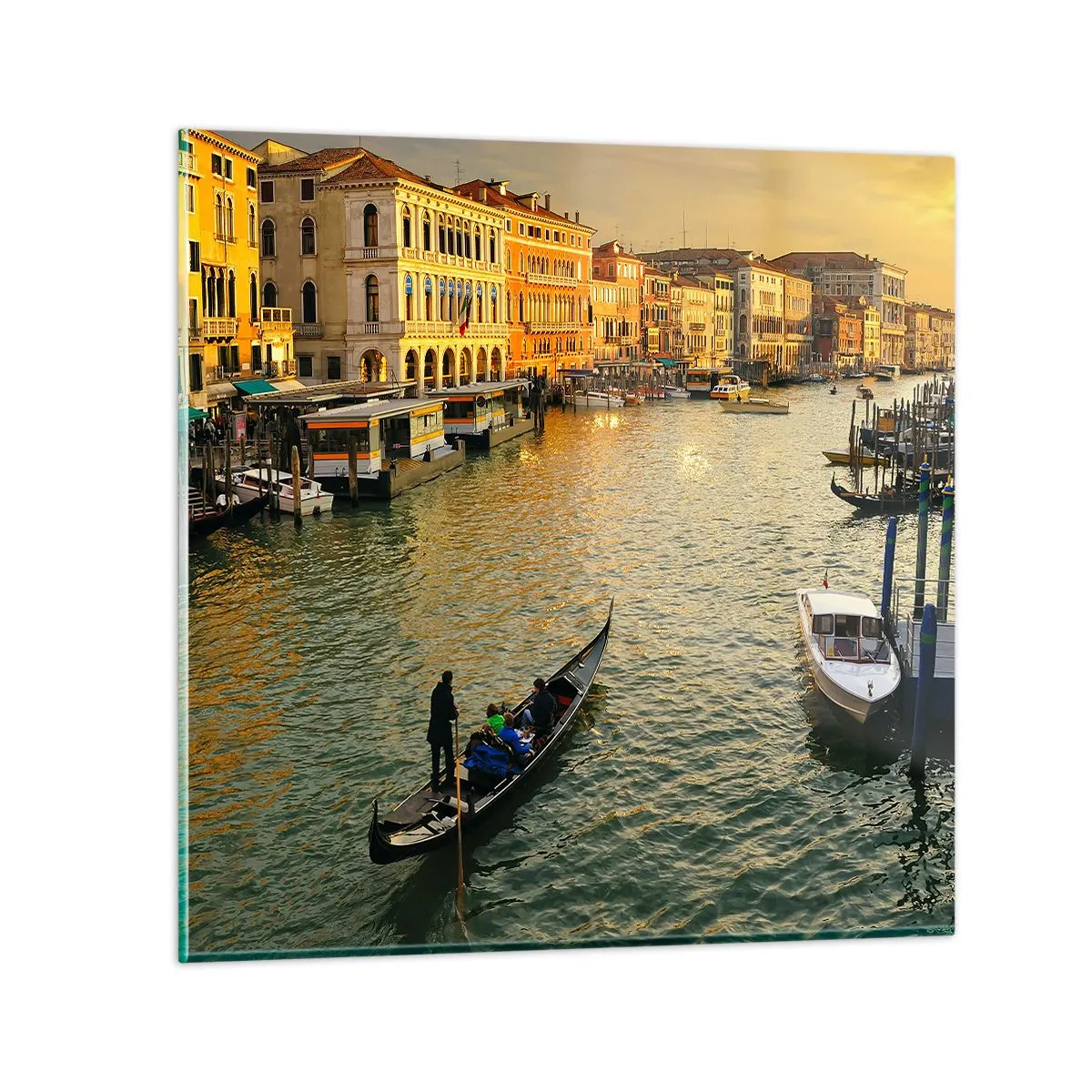 Impression sur verre - Image sur verre - Du côté ensoleillé de la rue - 30x30 cm