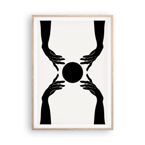 Affiche dans un chêne clair - Poster - Signe secret - 70x100 cm