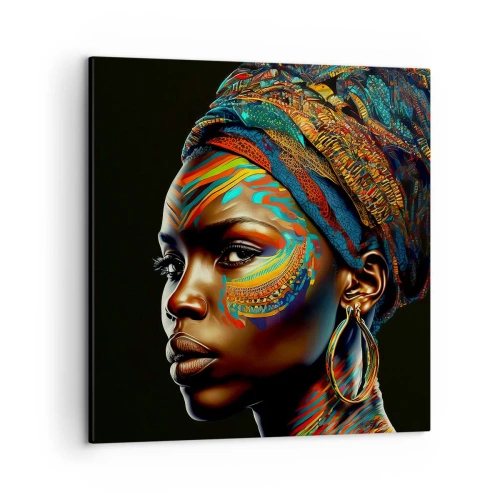 Impression sur toile - Image sur toile - reine africaine - 50x50 cm