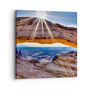 Impression sur toile - Image sur toile - Par la porte rocheuse - 30x30 cm