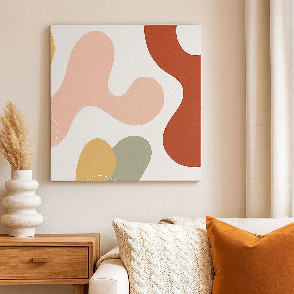 Impression sur toile - Image sur toile - Entrelac - 30x30 cm