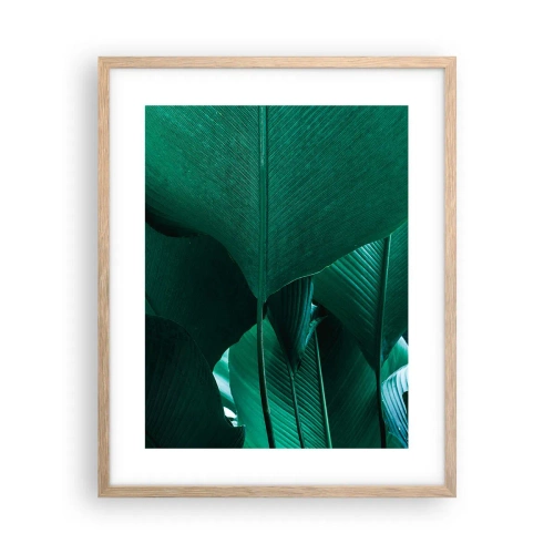 Affiche dans un chêne clair - Poster - Tourné vers la lumière - 40x50 cm