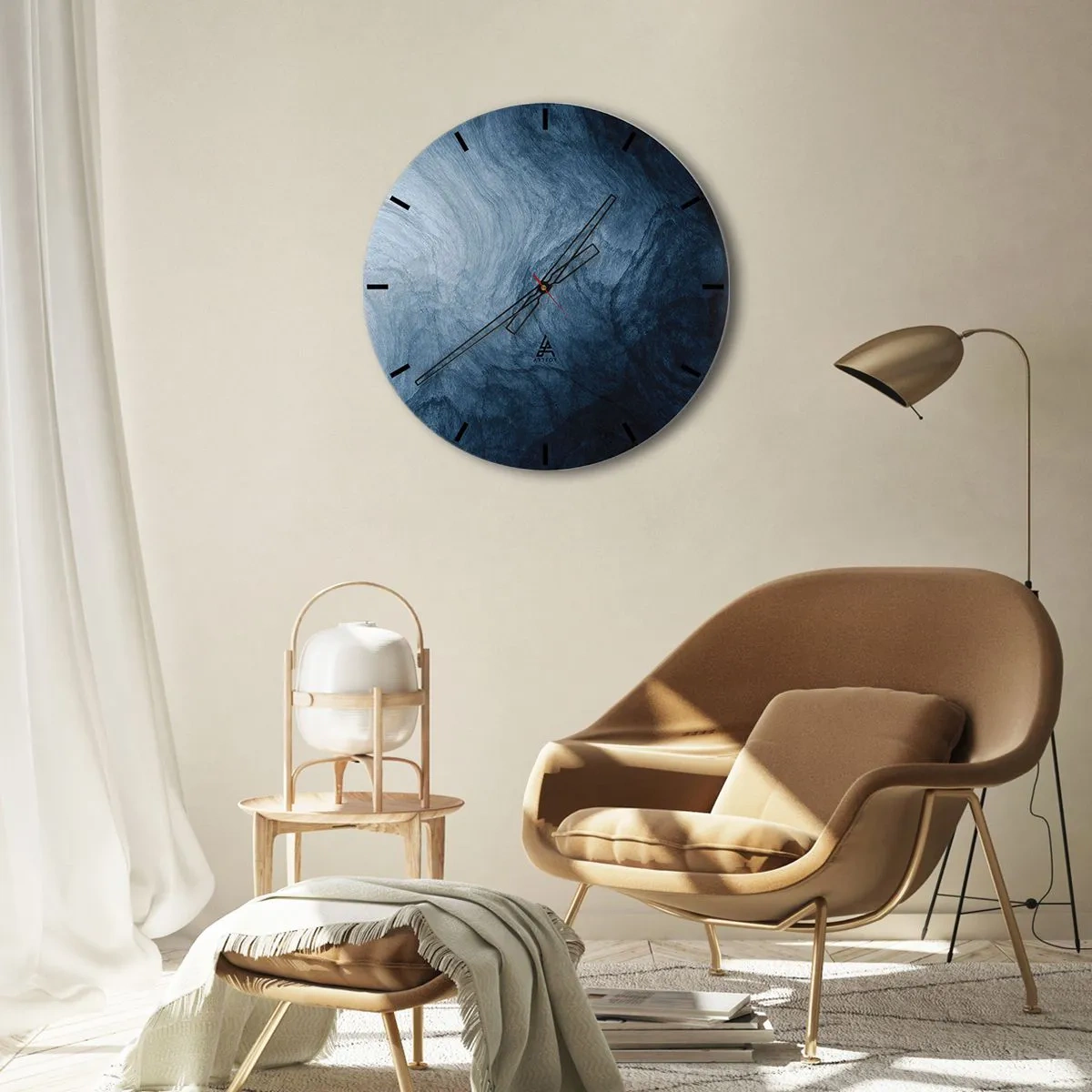 Horloge murale - Pendule murale - Atteindre en profondeur - 40x40 cm