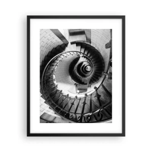 Affiche dans un cadre noir - Poster - De plus en plus haut - 40x50 cm