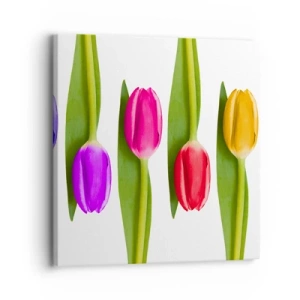 Impression sur toile - Image sur toile - Composition arc-en-ciel - 30x30 cm