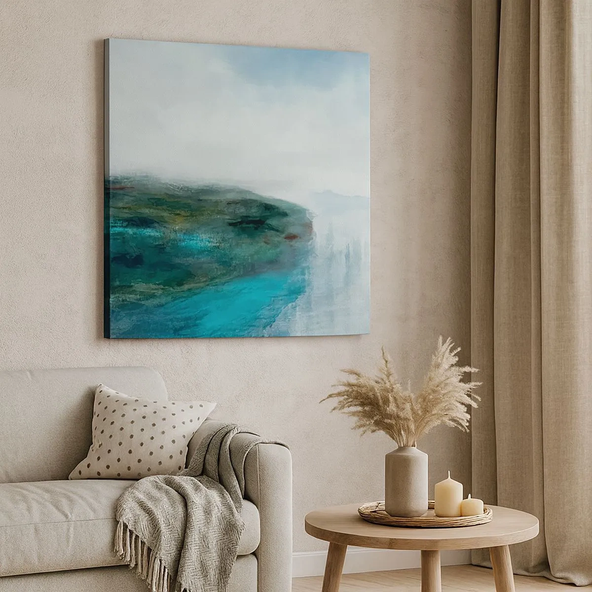 Impression sur toile - Image sur toile - Abstraction nautique - 30x30 cm