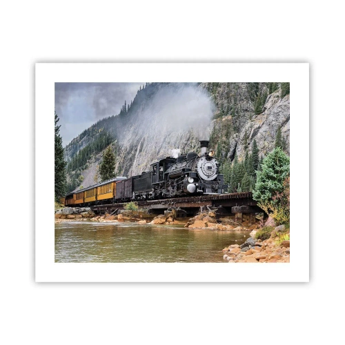 Affiche - Poster - Et lui jusqu'où? Jusqu'où? - 50x40 cm