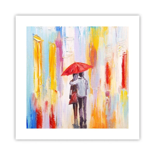 Affiche - Poster - Qu'il pleuve encore - 40x40 cm