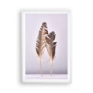 Affiche dans un cadre blanc - Poster - Face au néant - 61x91 cm