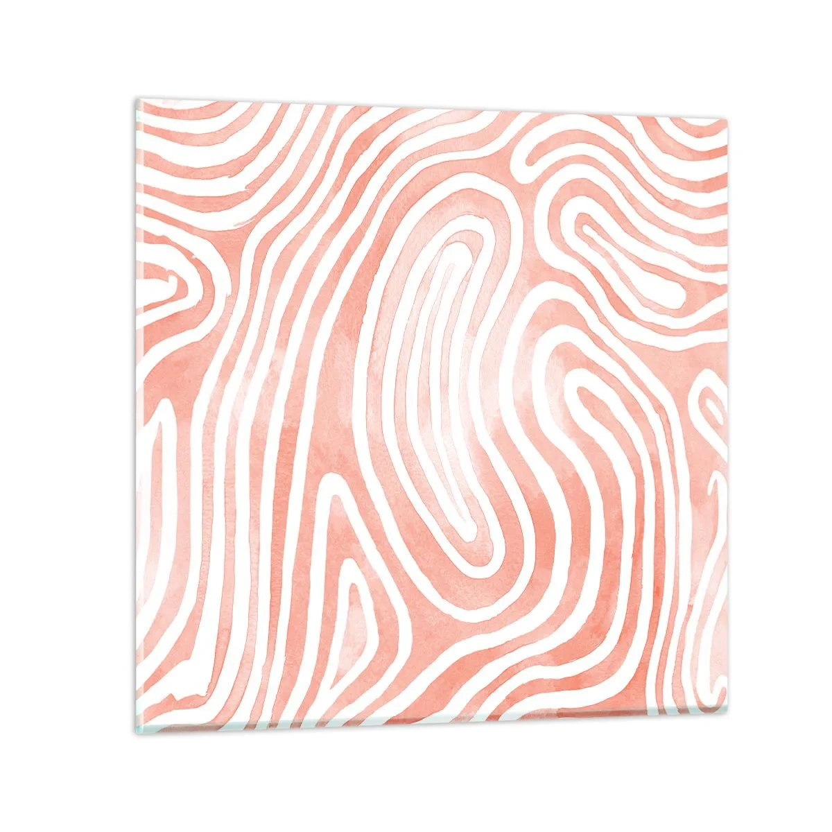 Impression sur verre - Image sur verre - Dans le labyrinthe de corail - 40x40 cm