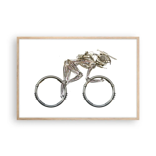 Affiche dans un chêne clair - Poster - Machine exceptionnelle - 91x61 cm