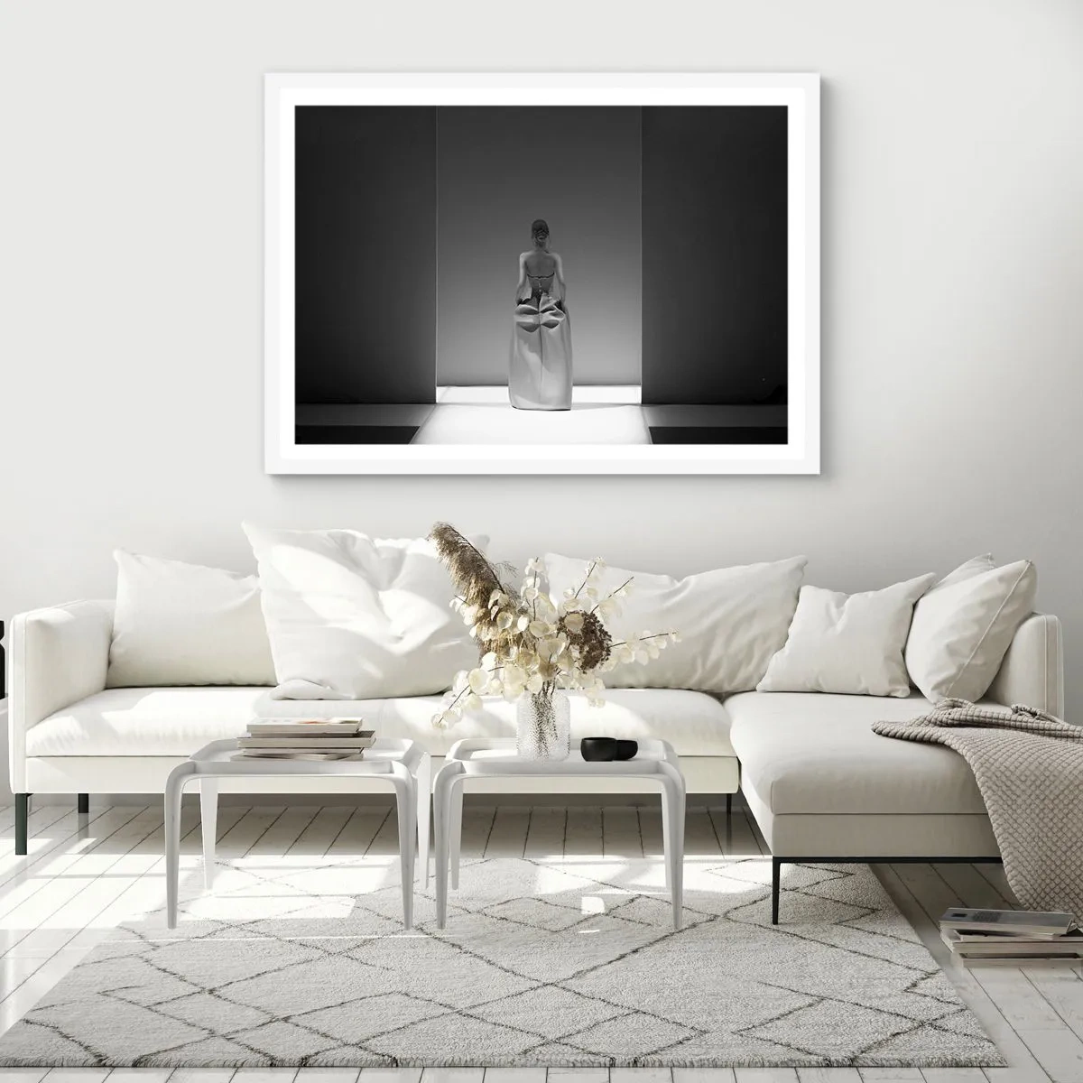 Affiche dans un cadre blanc - Poster - Simplicité raffinée - 100x70 cm