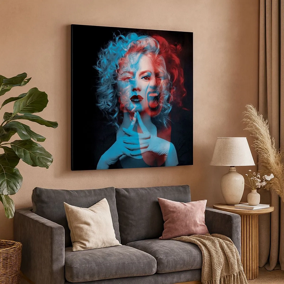 Impression sur toile - Image sur toile - Alter ego - 30x30 cm