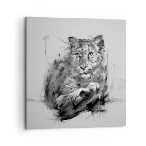 Impression sur toile - Image sur toile - Oui, j'écoute attentivement - 50x50 cm