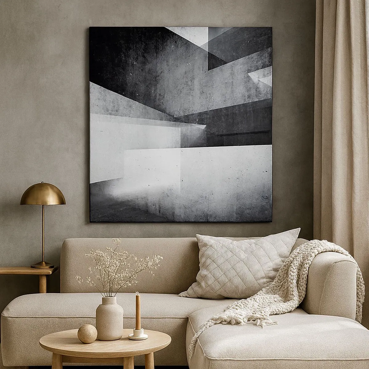 Impression sur toile - Image sur toile - Structure de l'espace - 30x30 cm