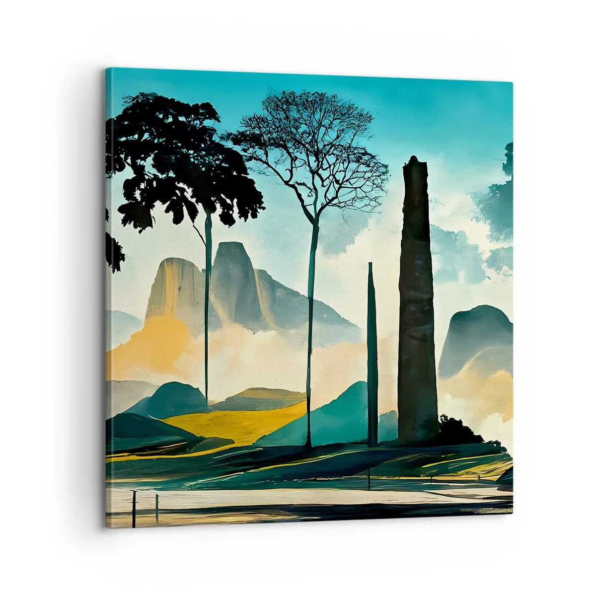 Impression sur toile - Image sur toile - Toujours de plus en plus haut - 60x60 cm