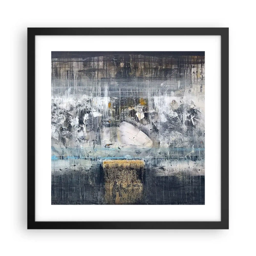 Affiche dans un cadre noir - Poster - Comme sur la glace, comme après décembre - 40x40 cm