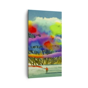 Impression sur toile - Image sur toile - Donner vie à ce monde - 55x100 cm