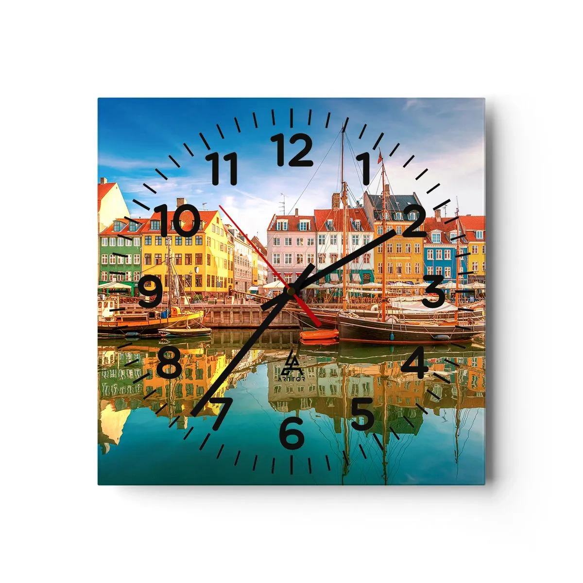 Horloge murale - Pendule murale - Aussi lisse qu'un miroir au-dessus de l'eau - 40x40 cm
