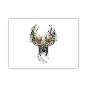 Affiche - Poster - En robe de fête - 70x50 cm