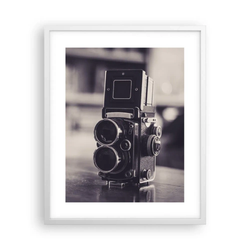 Affiche dans un cadre blanc - Poster - La magie de la photographie ancienne - 40x50 cm