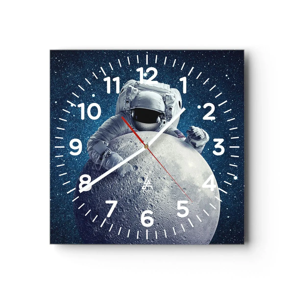 Horloge murale - Pendule murale - Comique de l'espace - 30x30 cm