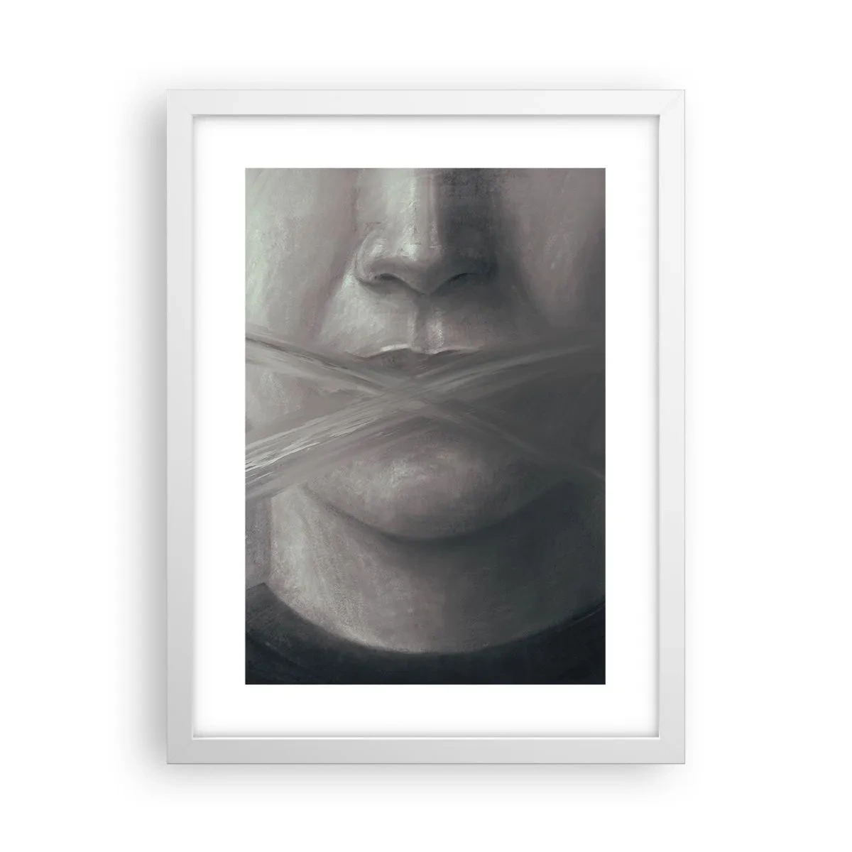 Affiche dans un cadre blanc - Poster - Sans mot - 30x40 cm